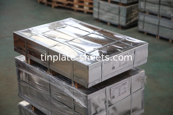 Mill Cutting Tinplate Sheets for Chemical and Food Cans MR and SPCC Material 0.15-0.49mm Thickness 600-986mm Width 600-1160mm Cutting Length