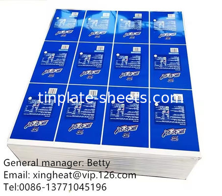 Tinplate Coil for Food Packaging T2/T3/T4/T5 Temper 0.15-0.49mm Thickness 600-986mm Width 4-8MT per Coil Silver Surface