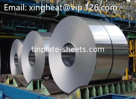 Customizable Tinplate Coil 25 Metric Tons MOQ Bright/Stone/Silver/Matt Finish JIS G3303/EN10202/ASTM624 Standard MR and SPCC Material