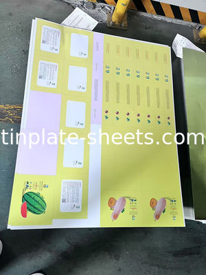 JIS G3303 EN10202 ASTM624 Standard Tinplate Sheets for Metal Packaging
