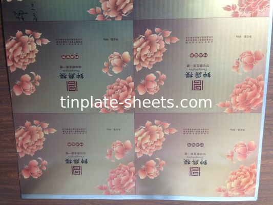 T3 T4 T5 DR7 DR8 DR9 Печатная оловянная плитка EN10202 Стандарт 2.0/2.0 2.8/2.8 Для пищевых консервов